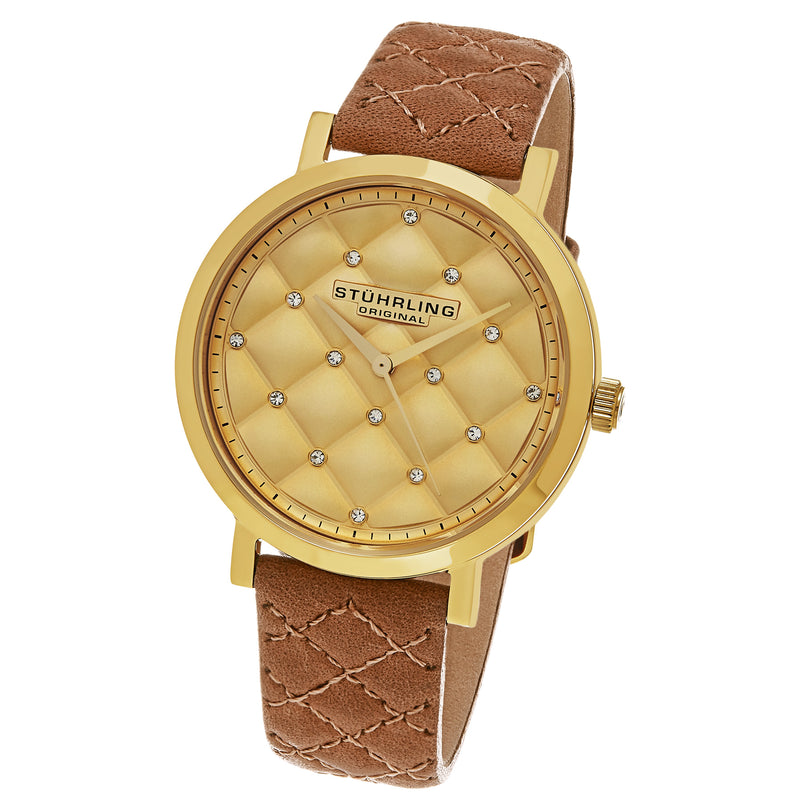 Vogue-462.02 Tan Leather | Gold Dial