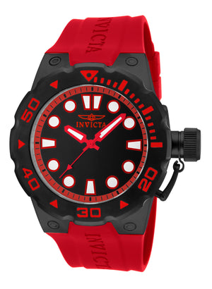 Pro Diver 51mm / Black / Red | Black Dial