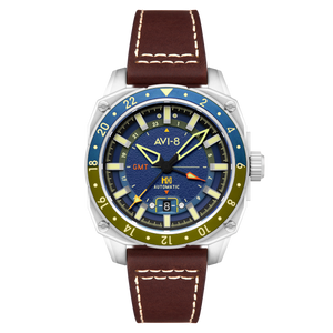 Atlas Blue / Brown | Blue Dial