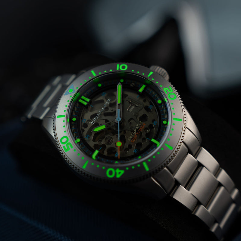 Croft 42 Skeleton Automatic Black / Sandblasted Stainless Stainless Steel | Black Dial