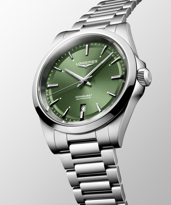 Conquest Silver/Green |  Dial