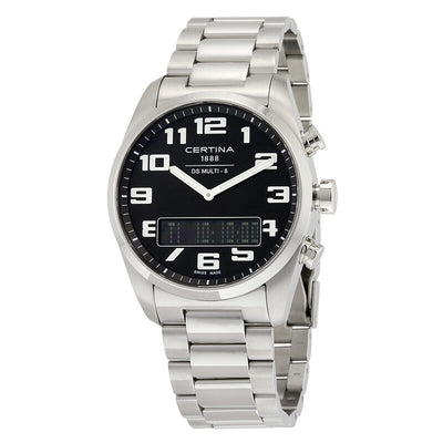 DS Multi-8 Multi-Function Black Dial / Stainless Steel Bracelet Black Dial