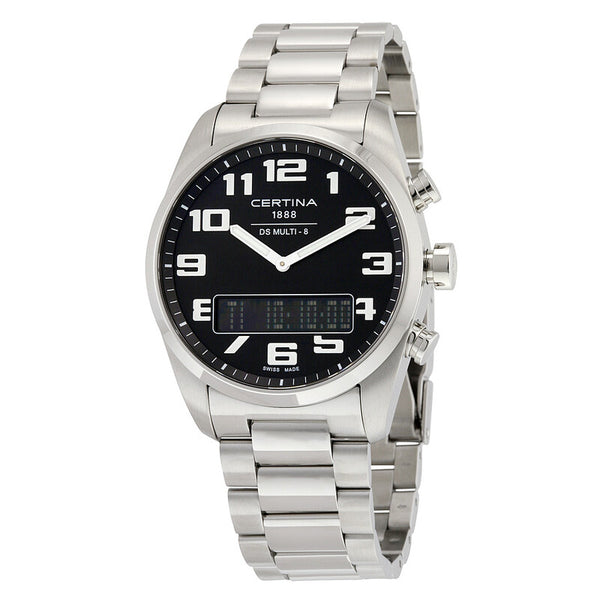 DS Multi-8 Multi-Function Black Dial / Stainless Steel Bracelet Black Dial