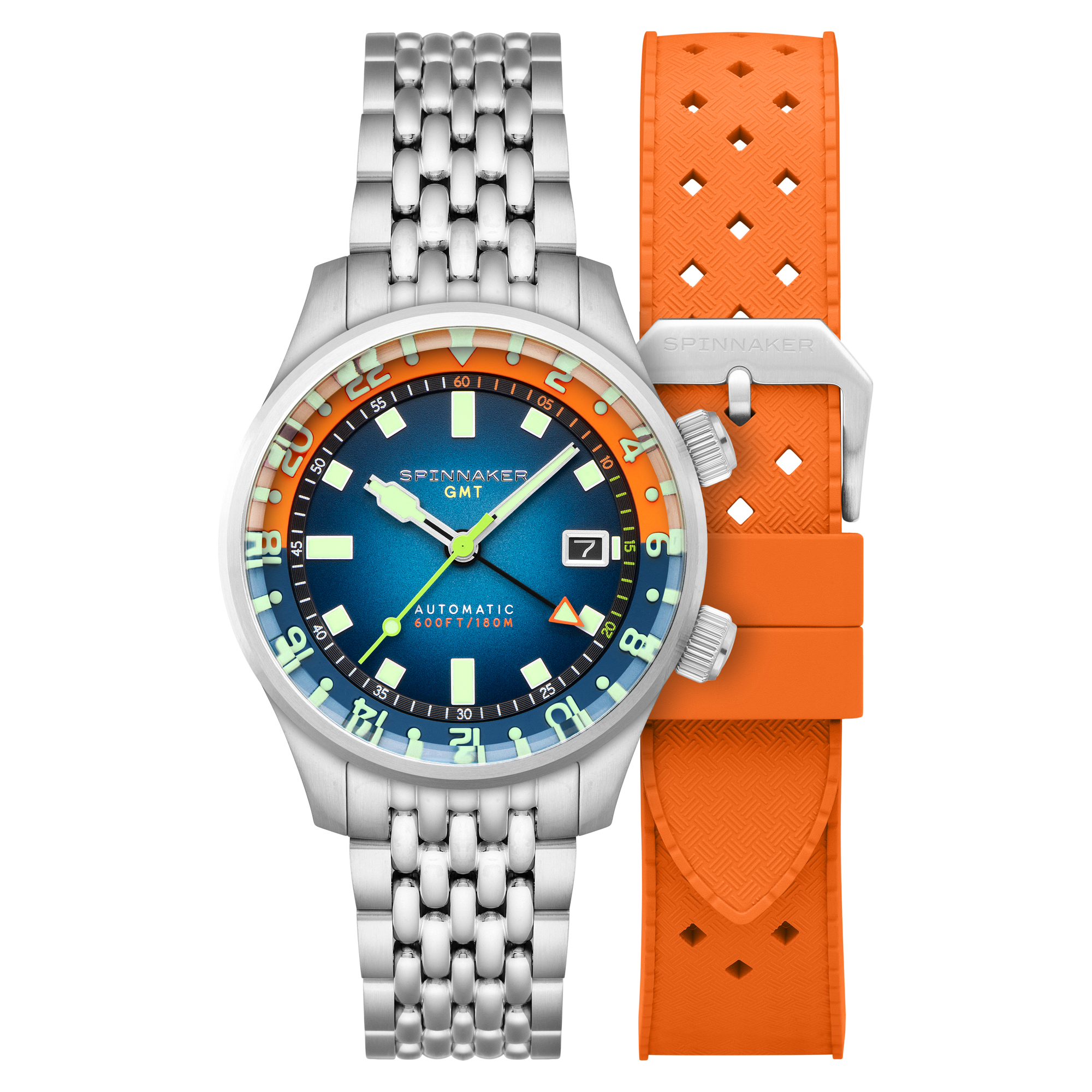 Bradner GMT Automatic Blue/Stainless Steel | Blue Dial