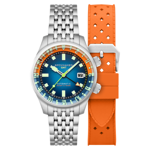 Bradner GMT Automatic Blue/Stainless Steel | Blue Dial