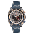 ATLAS DUAL TIME CHRONOGRAPH GREY / LEATHER | Gray Dial