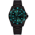 TITANIUM Swiss Automatic SW200 Deep Marine Explorer II Titanium/Black/AquaBurst | Teal Dial