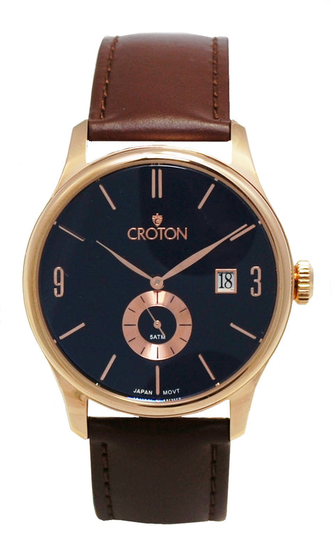 Rosestone Black/Rose Tone/Brown | Black Dial