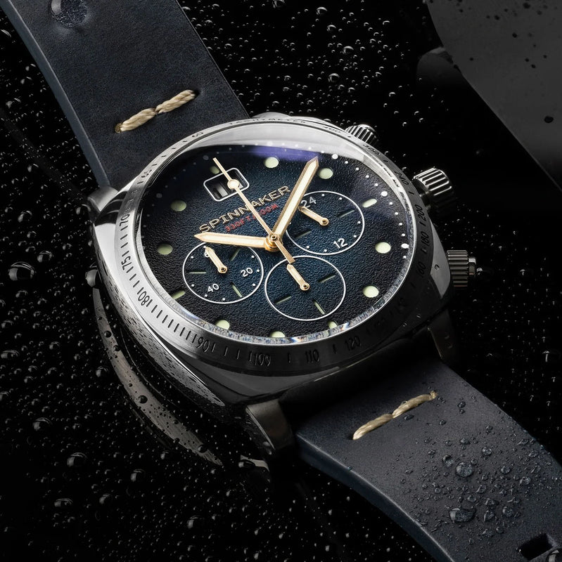 Hull Chronograph Blue / Leather | Blue Dial