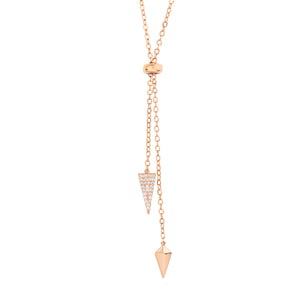 Lily Bolo Necklace 18k Rose Gold