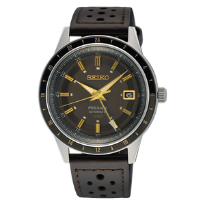 Presage Style60's Dark Brown-Gray Dial / Leather Strap Dark Brown-Gray Dial