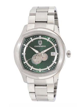 AEQUILUX SILVER TONE/WHITE | Green Dial