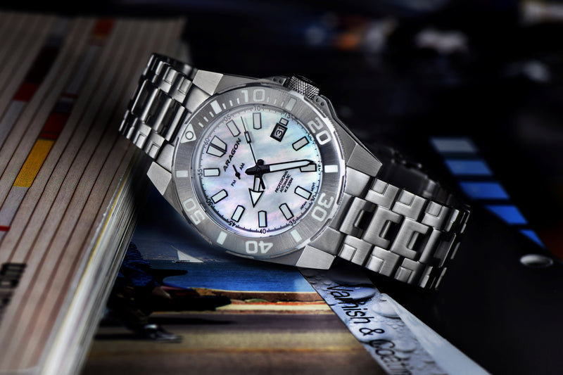 Silverjet AM/PM NH37 Automatic White Mother of Peal Dial | Mother of Pearl Dial
