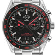 Freccia-Chronograph GV2 Swiss Quartz, 316L Case, Black Bezel, Black Dial, 316L Stainless Steel Bracelet | Black Dial