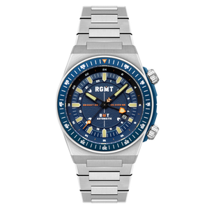 Marksman GMT Automatic Blue  / Stainless Steel | Blue Dial