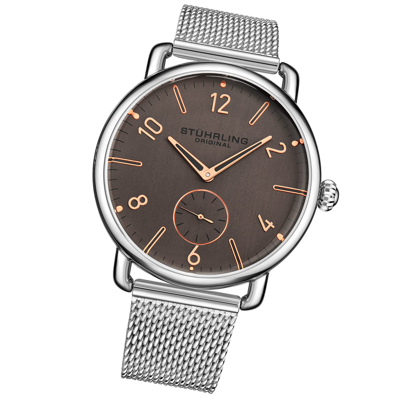 Symphony Silver/Stainless Steel/Coppertone Dial/Silver Case