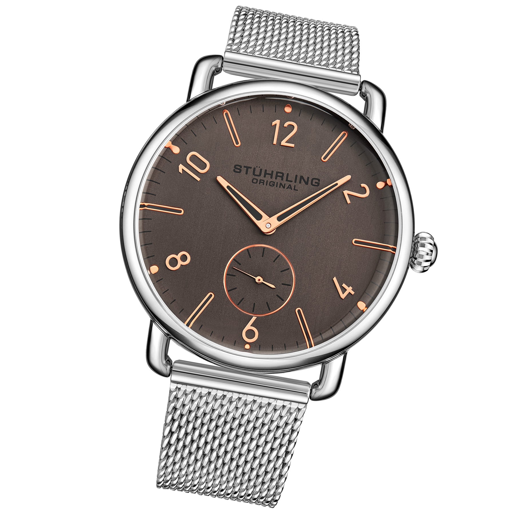 Symphony Silver/Stainless Steel/Coppertone Dial/Silver Case