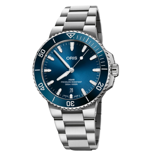 Aquis Date 41.5mm Blue Dial