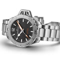 Khaki Navy Silver/SS Black Dial