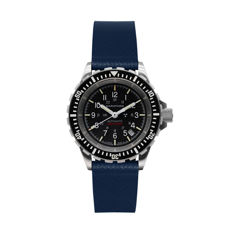 STRAP, 20mm, ITALIAN LEATHER, CROSS HATCH, STEEL BUCKLE, ROYAL BLUE, STANDARD ITALIAN LEATHER, CROSS HATCH |  Dial