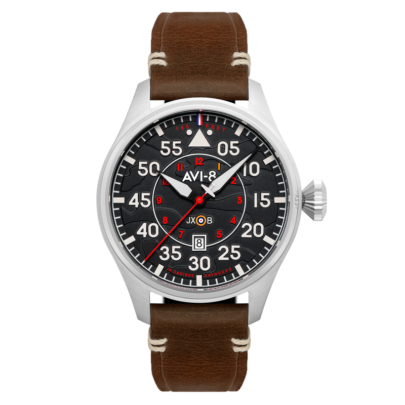 Hawker Hurricane Clowes Automatic Black / Leather | Black Dial