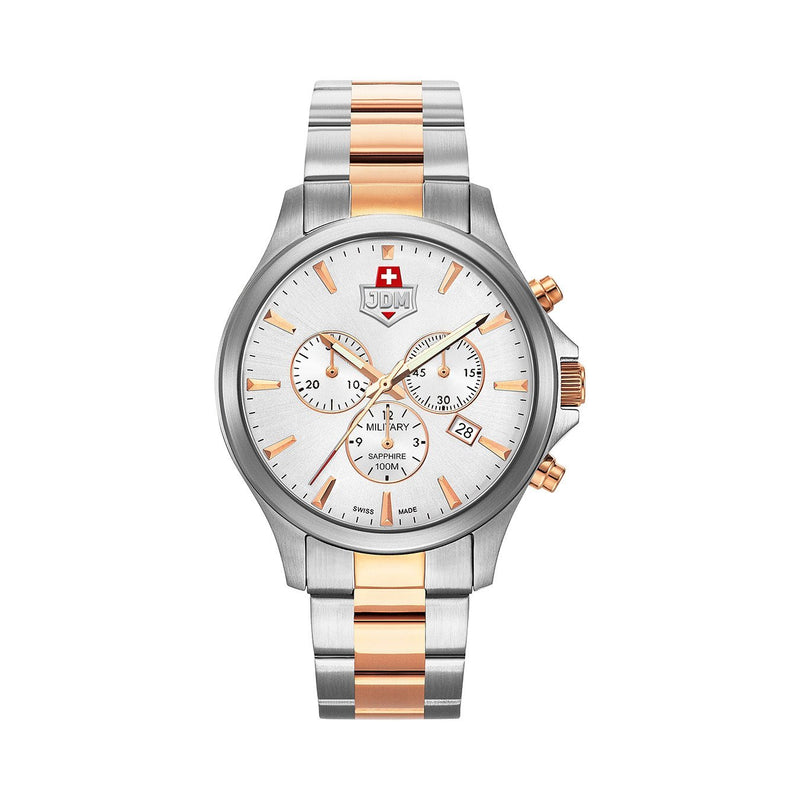 Alpha Chrono White Dial / Rose Gold Two Tone White Dial