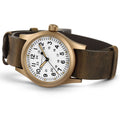 KHAKI FIELD White / Leather White Dial