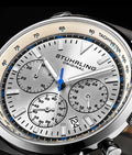 Monaco Silver Dial/ Grey Leather | Silver Dial
