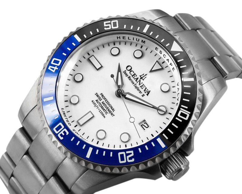 TITANIUM Swiss Automatic SW200 Deep Marine Explorer II