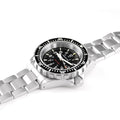 Divers Quartz Black NGM/Steel Bracelet | Matte Black Dial