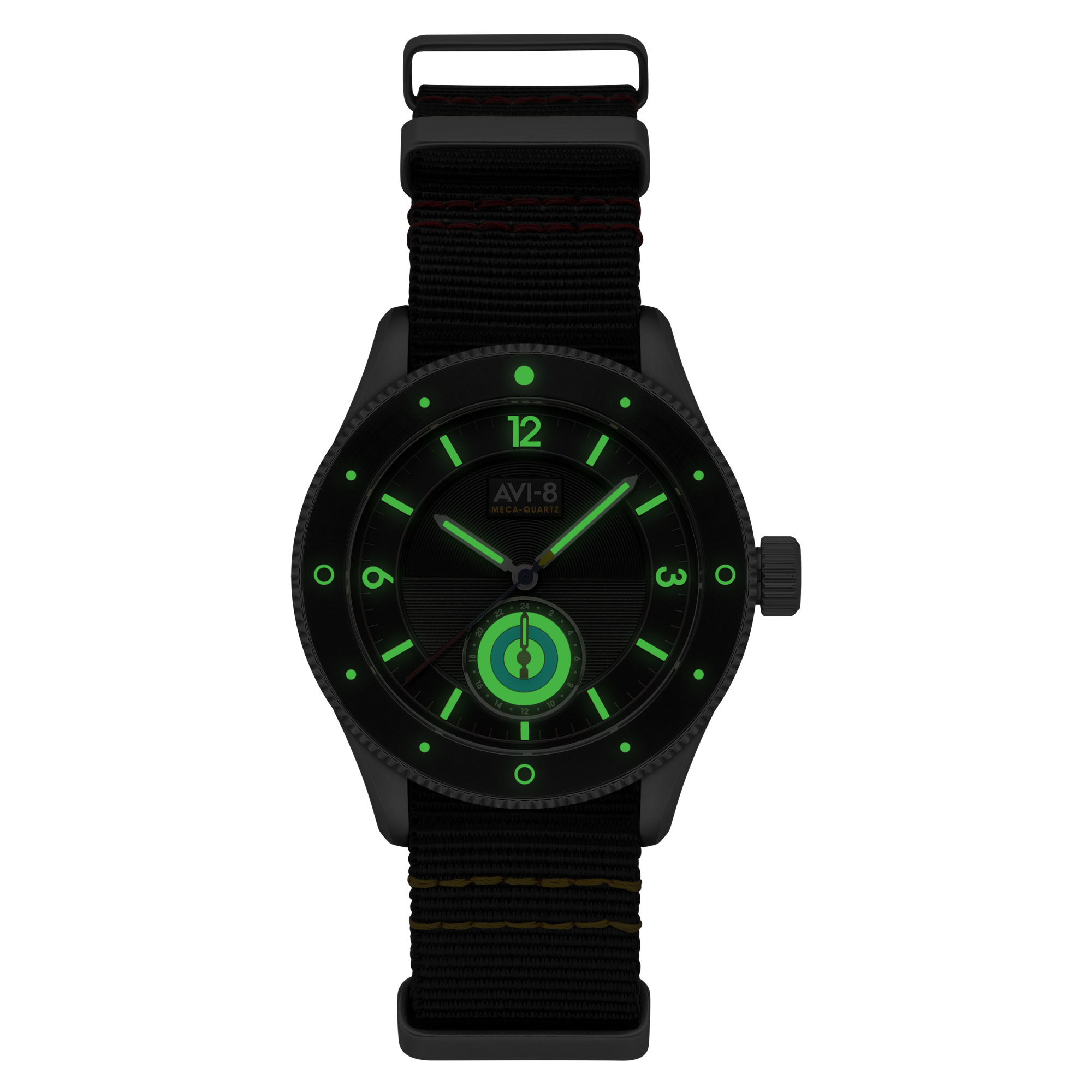 Airmaster Sector Meca-Quartz Black & Grey / Nylon | Black Dial