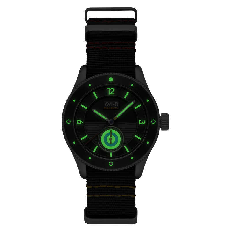 Airmaster Sector Meca-Quartz Black & Grey / Nylon | Black Dial