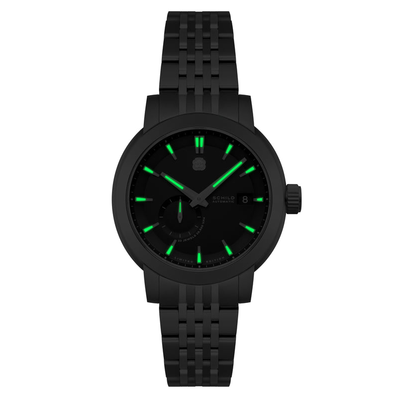 Heinrich Black / Stainless Steel | Black Dial