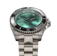 TITANIUM Swiss Automatic SW200 Deep Marine Explorer II Titanium/Black/AquaBurst | Teal Dial