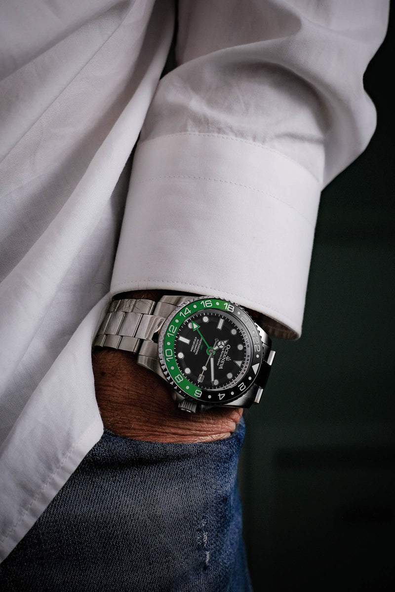 Seiko NH34 Automatic GMT 1250M Deep Marine Explorer II