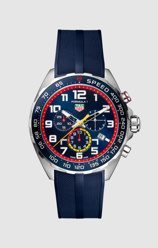 FORMULA 1 CHRONOGRAPH X RED BULL RACING 43mm Blue Rubber | Blue Dial