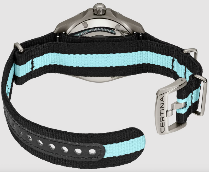 DS Action Diver 38mm Powermatic 80 Titanium / Nylon Strap | Gray Dial