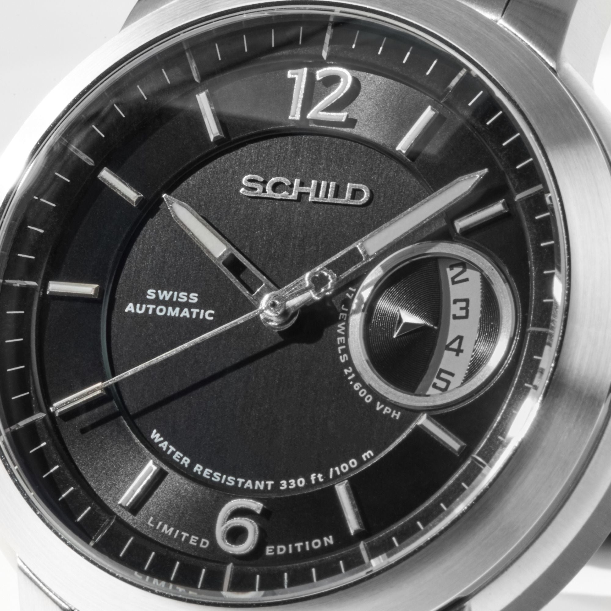Heinrich Minimal Swiss Automatic Limited Edition Black / Stainless Steel | Black Dial
