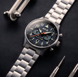 Hawker Hurricane Carey Dual Time Blue / Stainless Steel | Blue Dial