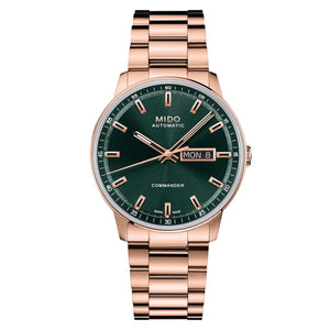 Commander Datoday Green / Rose Gold-Tone Green Dial