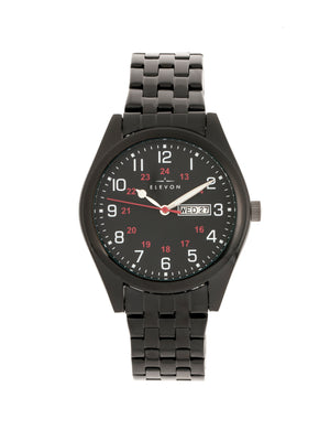 Gann Bracelet Watch with Day/Date Black