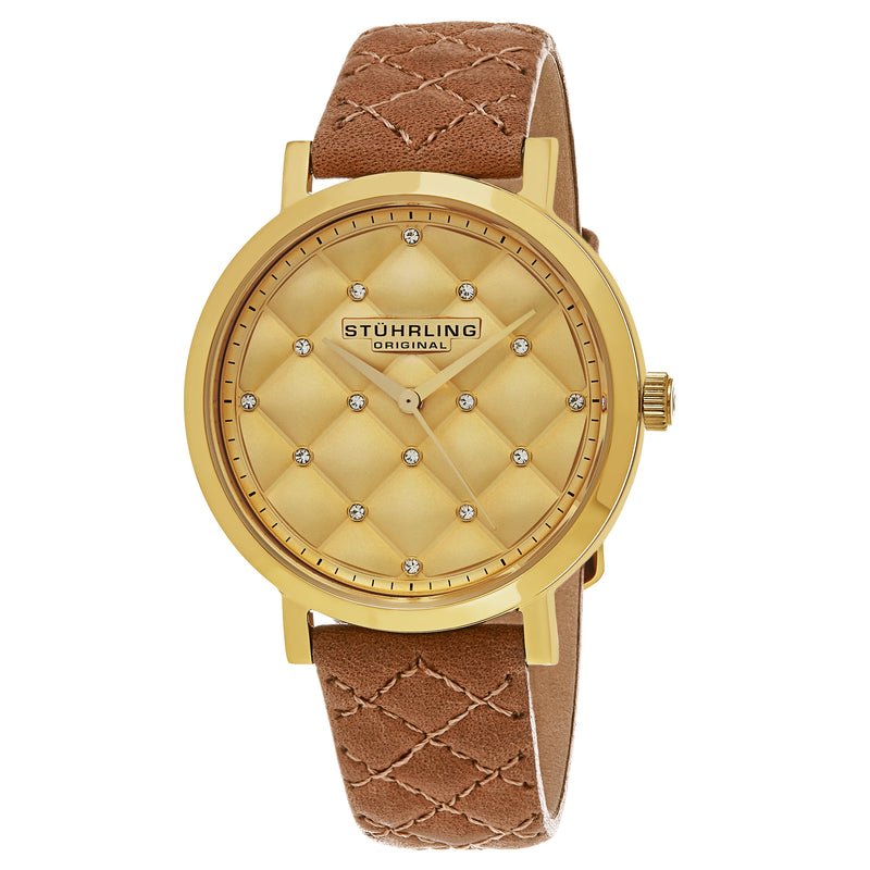 Vogue-462.02 Tan Leather | Gold Dial