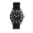 NAV, QUARTZ, SAPH, STE, COL: SS/BKPS DS NYLON 11" Black Sterile/Def Std | Black Dial