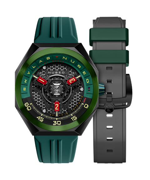 Skylab Automatic Limited Edition Green / Greem Rubber | Green Dial