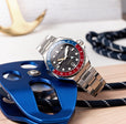 Dumas GMT Automatic Blue & Red  / Stainless Steel | Black Dial