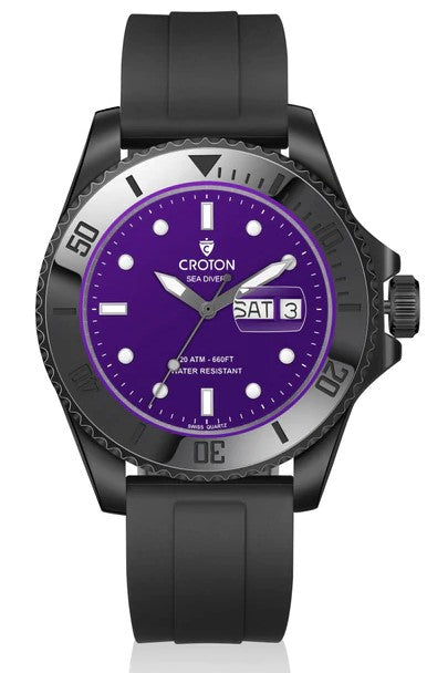 Sea Diver Black/Purple/Black |  Dial