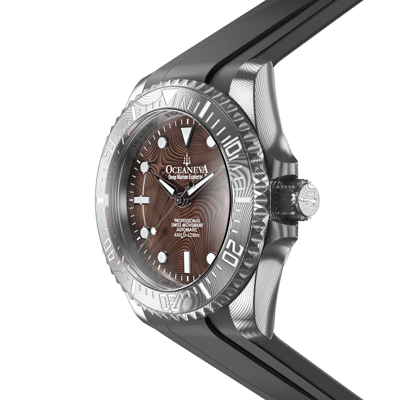 Damascus Swiss Automatic SW200 Deep Marine Explorer II Damascus/Coffee BrownDamascus Dial | Brown Dial