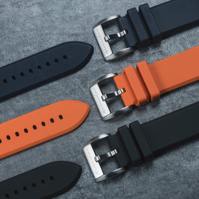 Flat Edged Rubber Orange / Rubber