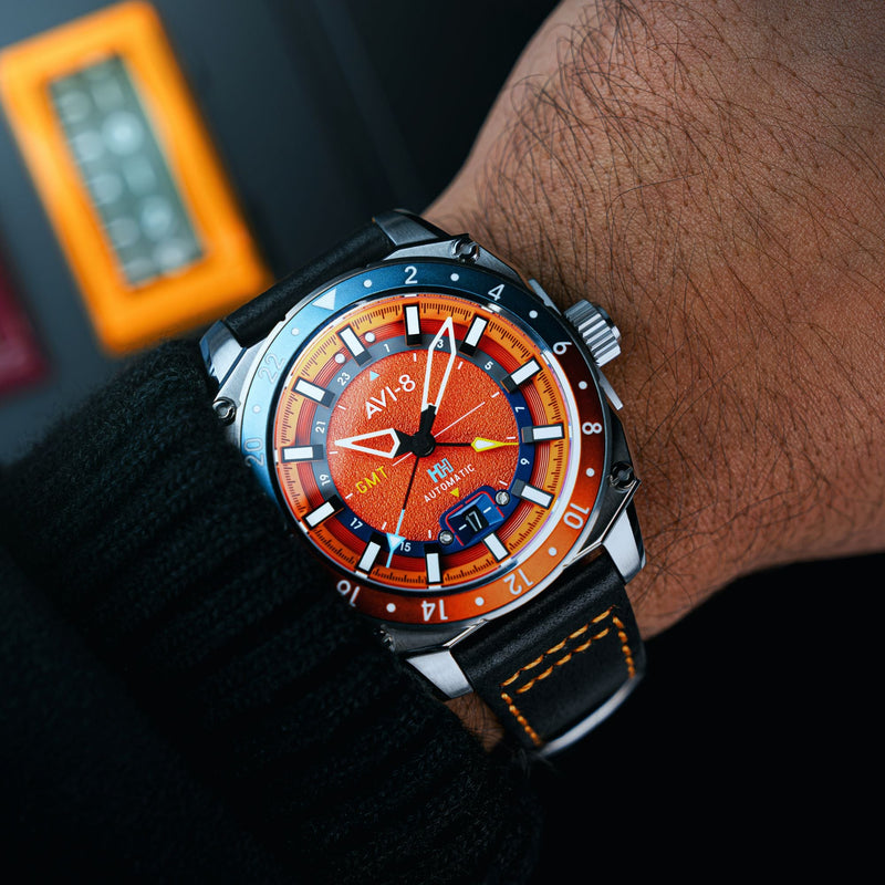 Atlas Orange / Black | Orange Dial