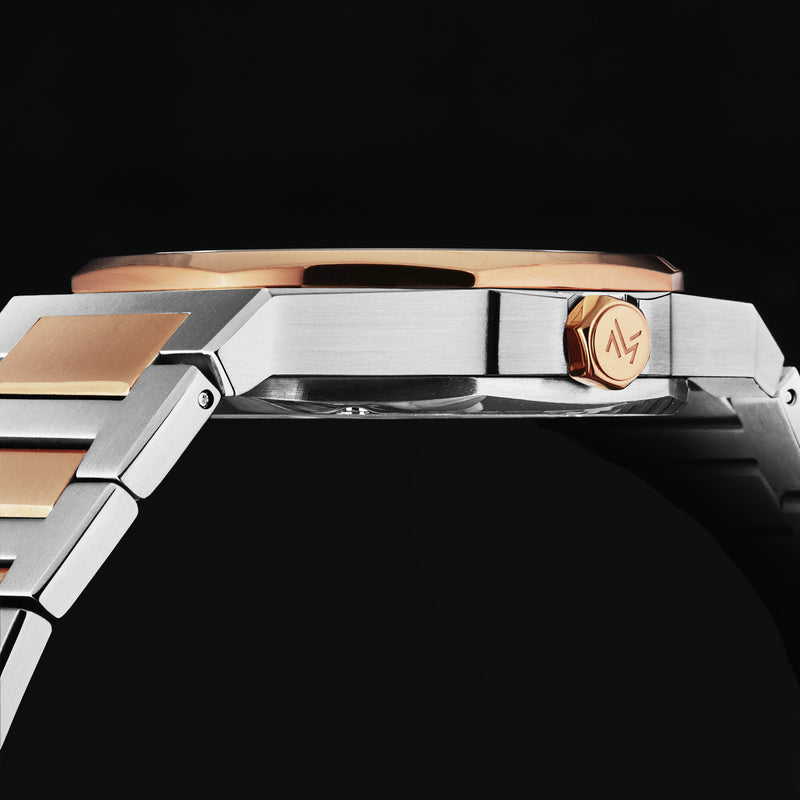 Open mind MAN-RO-05-BM / Silver / Two-Tone | Silver Dial